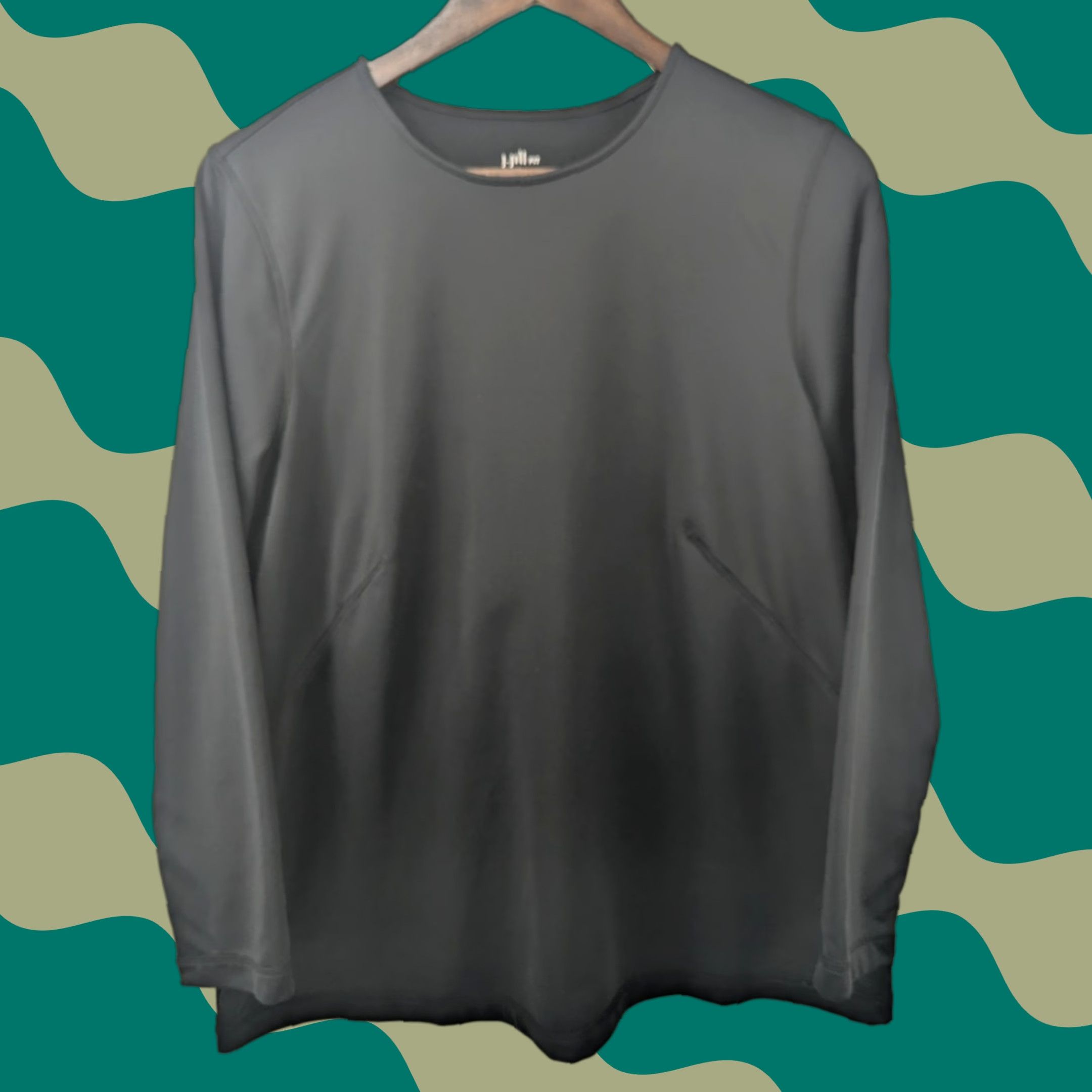 J. Jill J. Jill Black Rhodes Crew Neck Tee Long Sleeve Shirt Womens L Petite Stretch Size L / US 10 / IT 46 - 1 Thumbnail