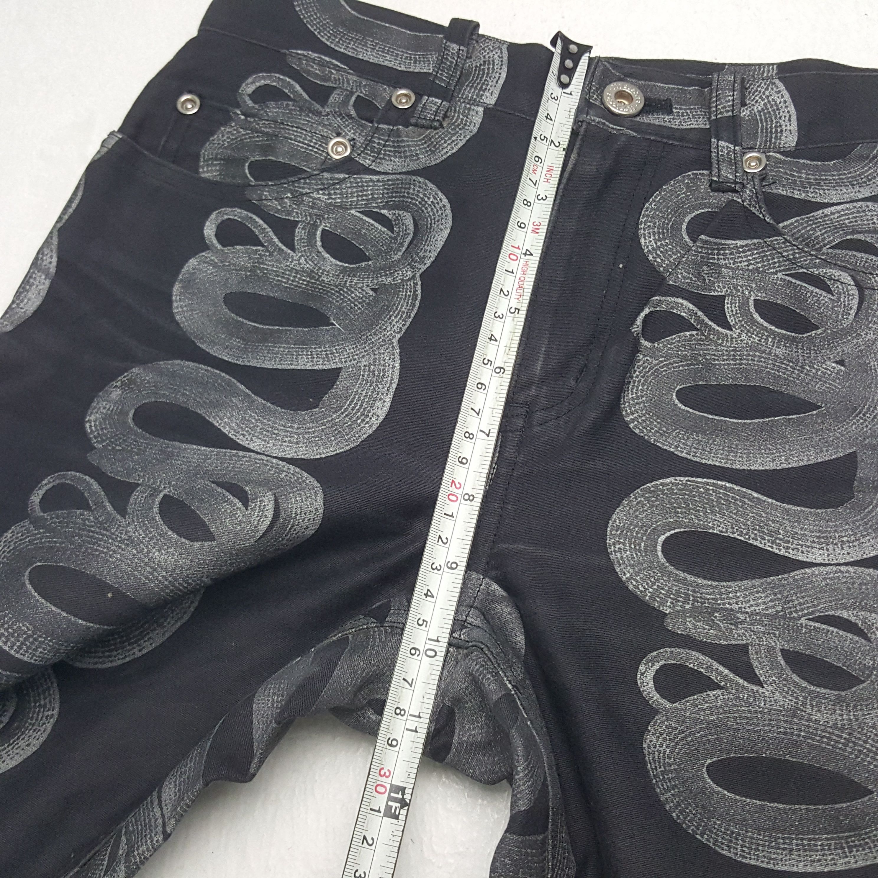 Hysteric Glamour × Japanese Brand × Vintage Vintage Hysteric Glamour Snakes Denim Rare Jeans Size 25" / US 0 / IT 36 - 8 Thumbnail