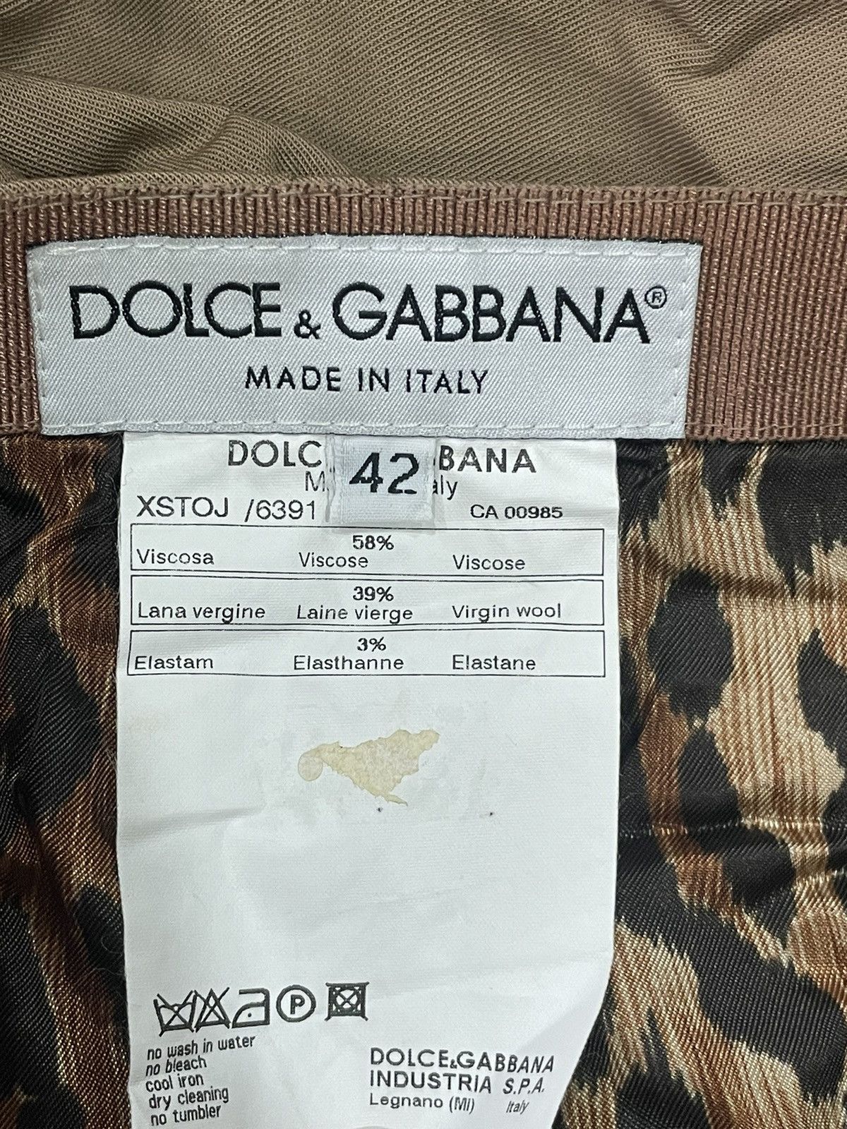 Dolce & Gabbana × Vintage Dolce & Gabbana Midi Skirt Size 28" / US 6 / IT 42 - 3 Thumbnail