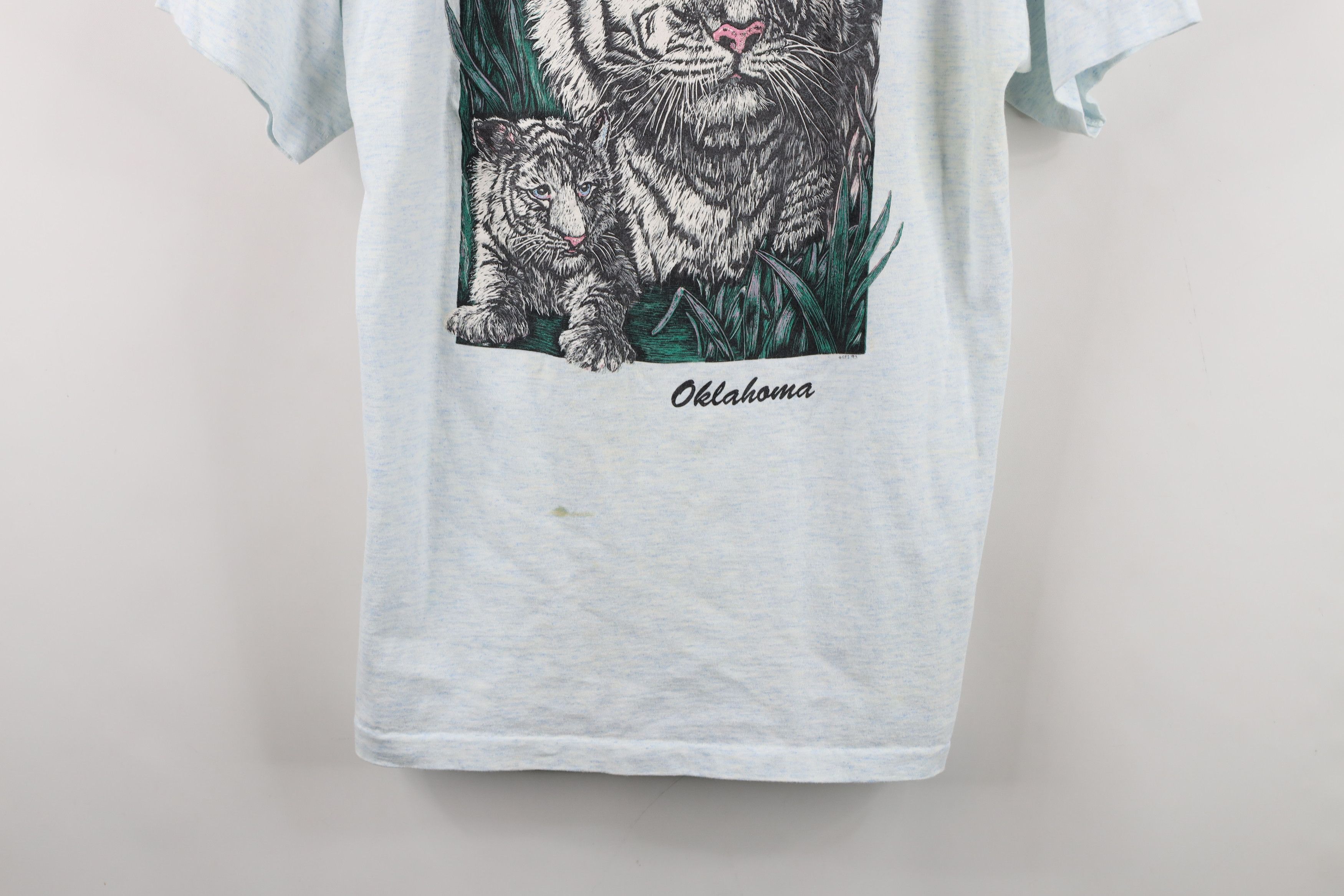 Vintage Vintage 90s Streetwear Big Cat Short Sleeve T-Shirt USA Size US L / EU 52-54 / 3 - 3 Thumbnail