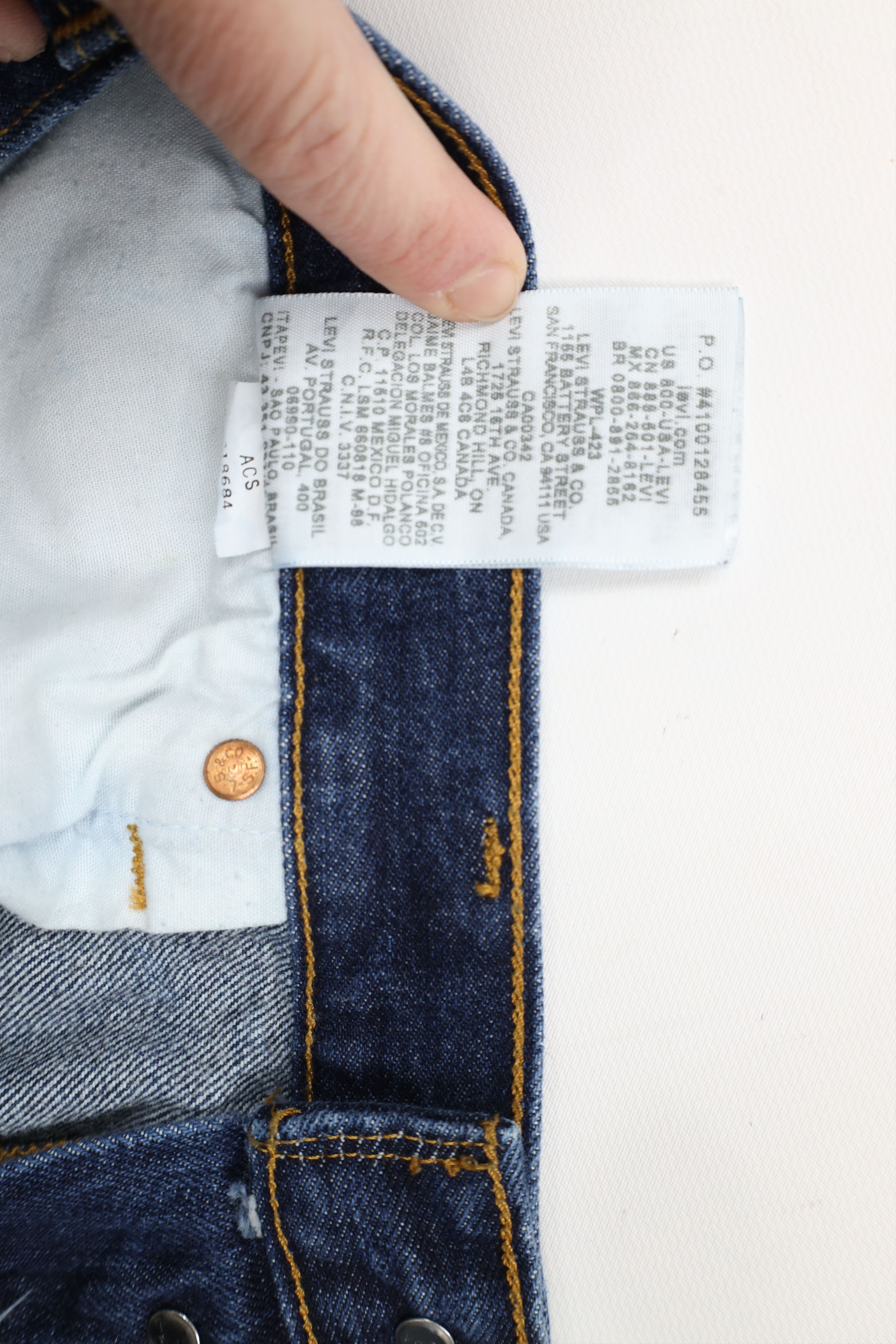 Levi's × Vintage Vintage Y2K Levis 501xx Button Fly Original Fit Denim Jeans Size US 36 / EU 52 - 8 Thumbnail