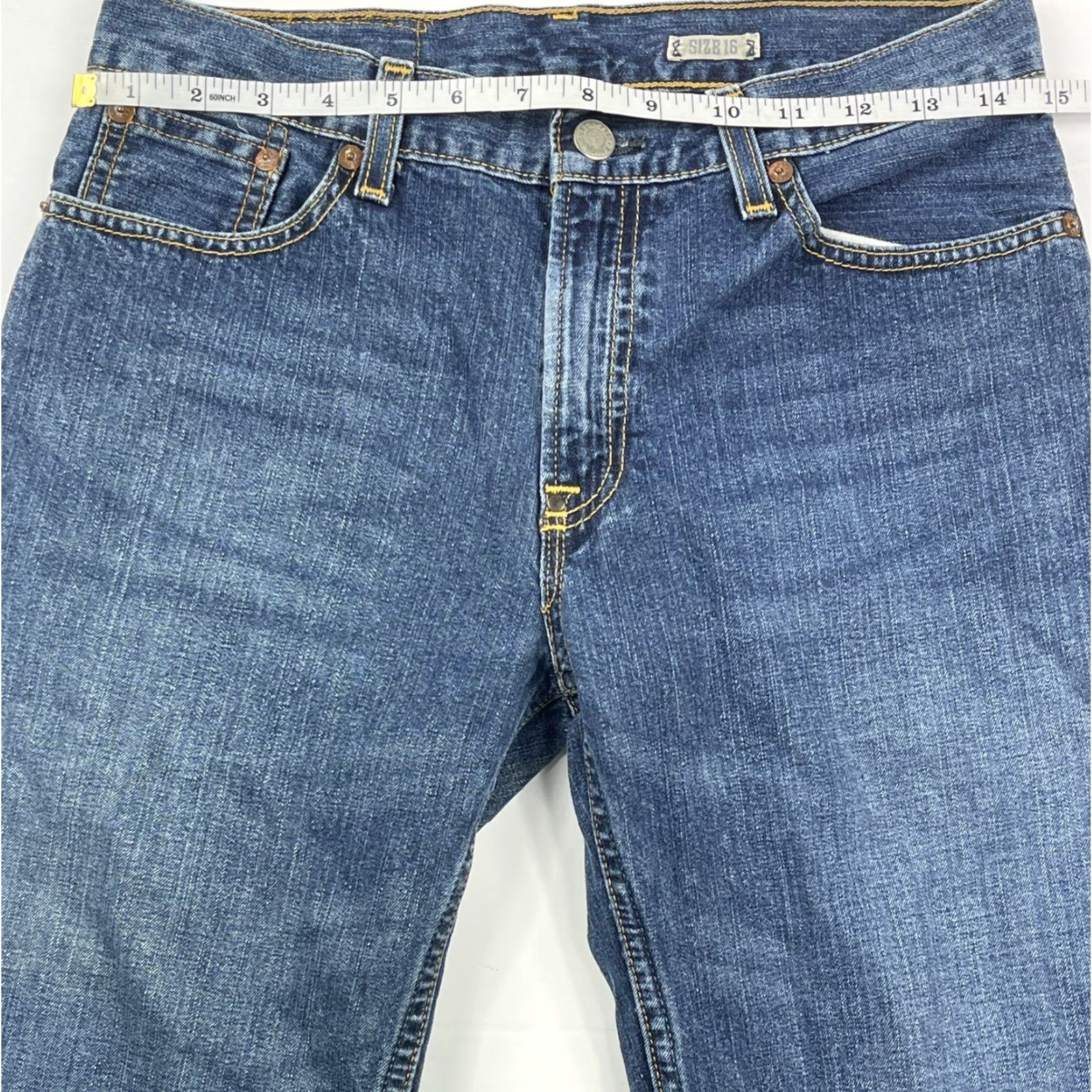 Polo Ralph Lauren Polo Ralph Lauren Womens Jeans Blue Straight Leg 16 Regular Light Wash Classic Size 38" / US 16 / IT 52 - 5 Thumbnail
