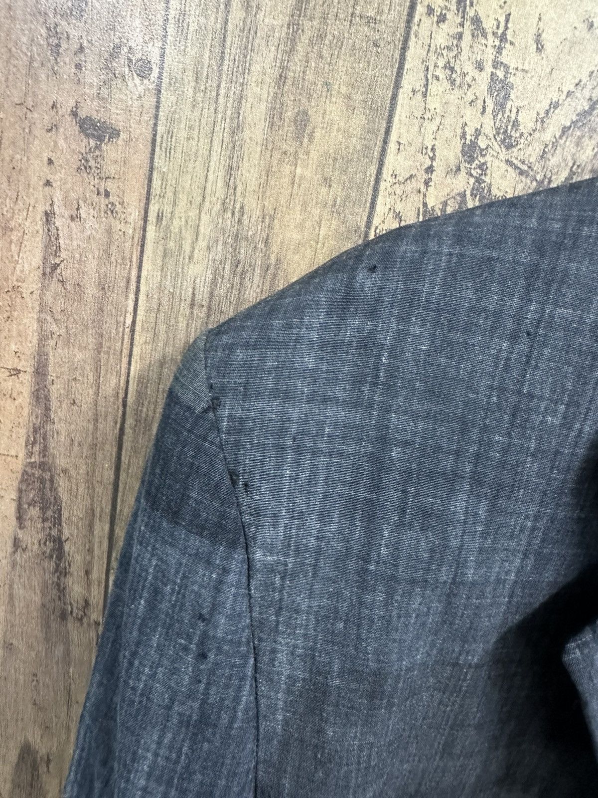 Comme des Garcons × Comme des Garcons Homme Plus × Designer Vintage Comme des Garcons AD1995 Wool Distressed Blazer Z33 Size 40S - 7 Thumbnail