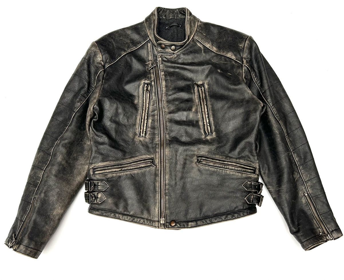 Hein Gericke × Vintage Vintage Hein Gericke Faded Leather Cafe Racer Biker Jacket Size US M / EU 48-50 / 2 - 1 Thumbnail