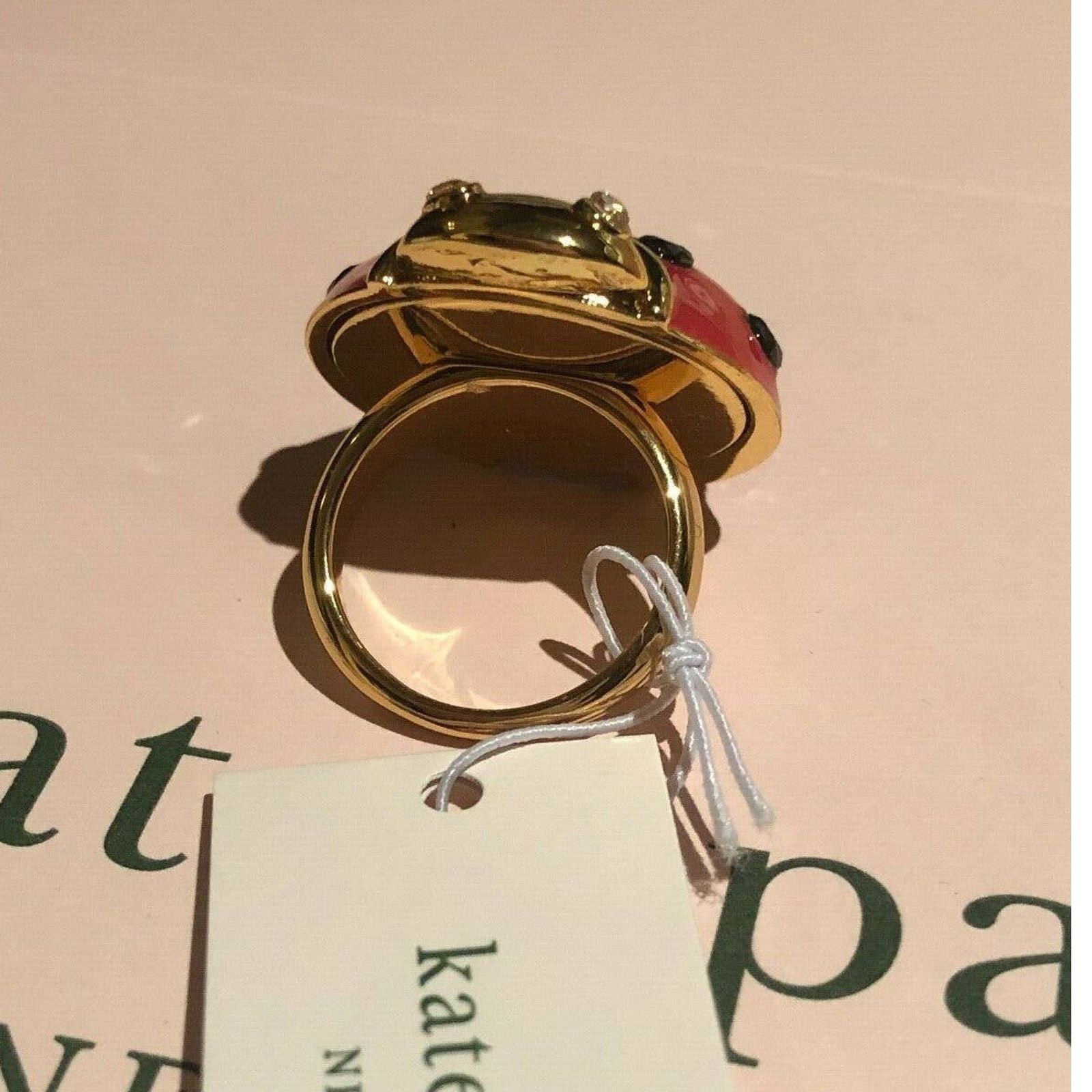 Kate Spade Kate Spade Ladybug Ring Gold Tone Size 6 Size ONE SIZE - 11 Thumbnail