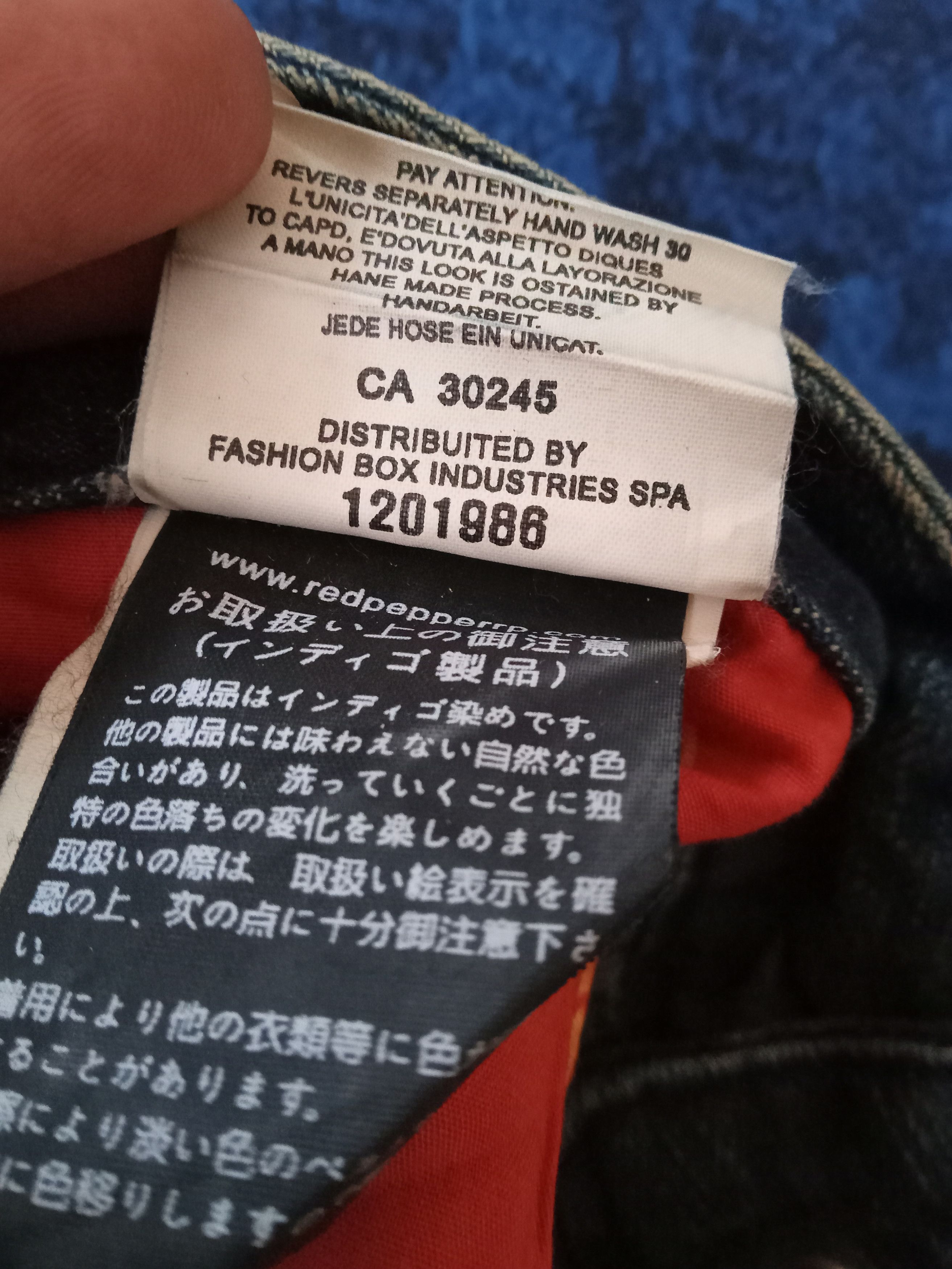 Japanese Brand Red Pepper Rare Design Jeans Size US 33 - 6 Thumbnail