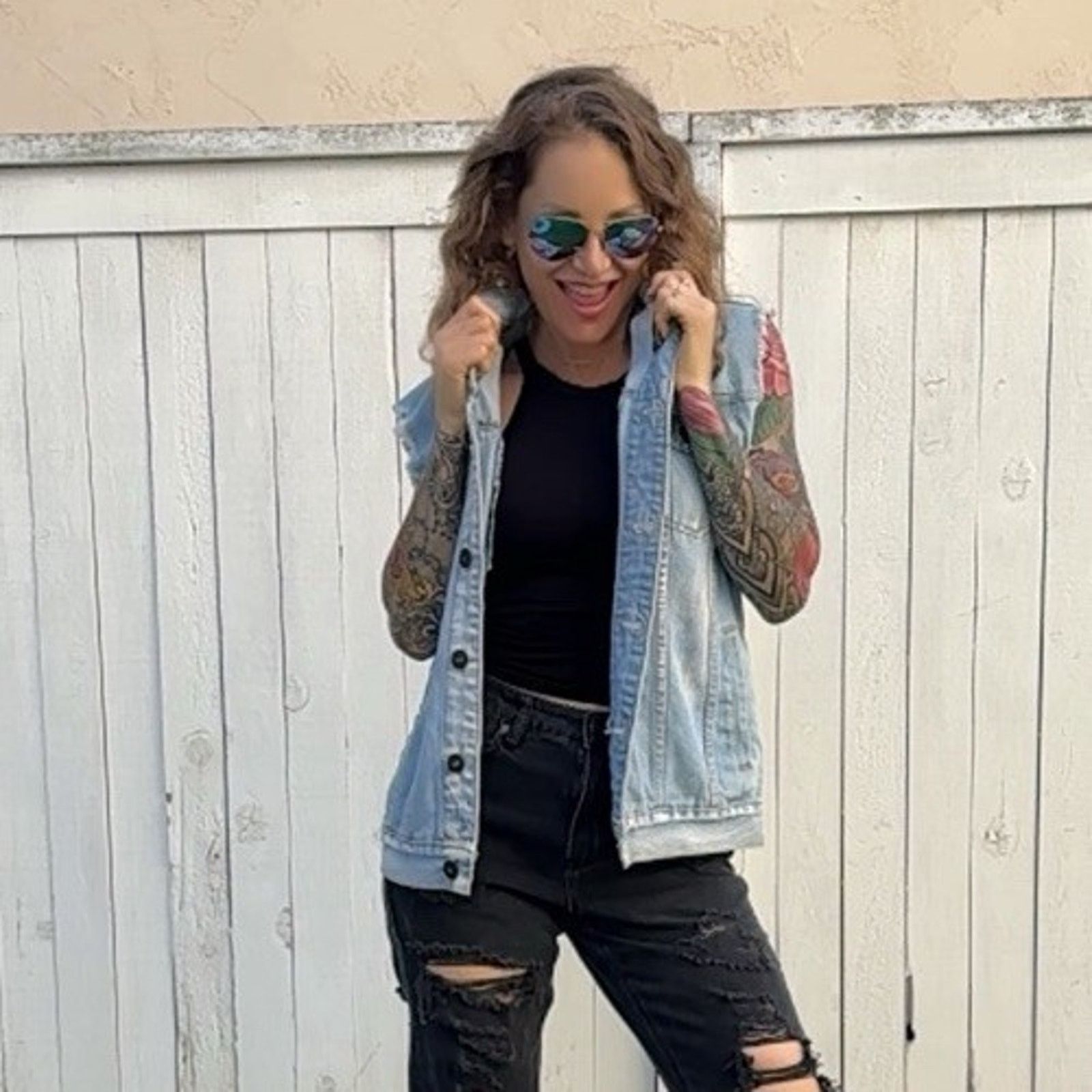 Other BILLY JOEL Uptown Girl Vintage Retro Denim Vest 70s 80s Sz M Size M / US 6-8 / IT 42-44 - 2 Thumbnail