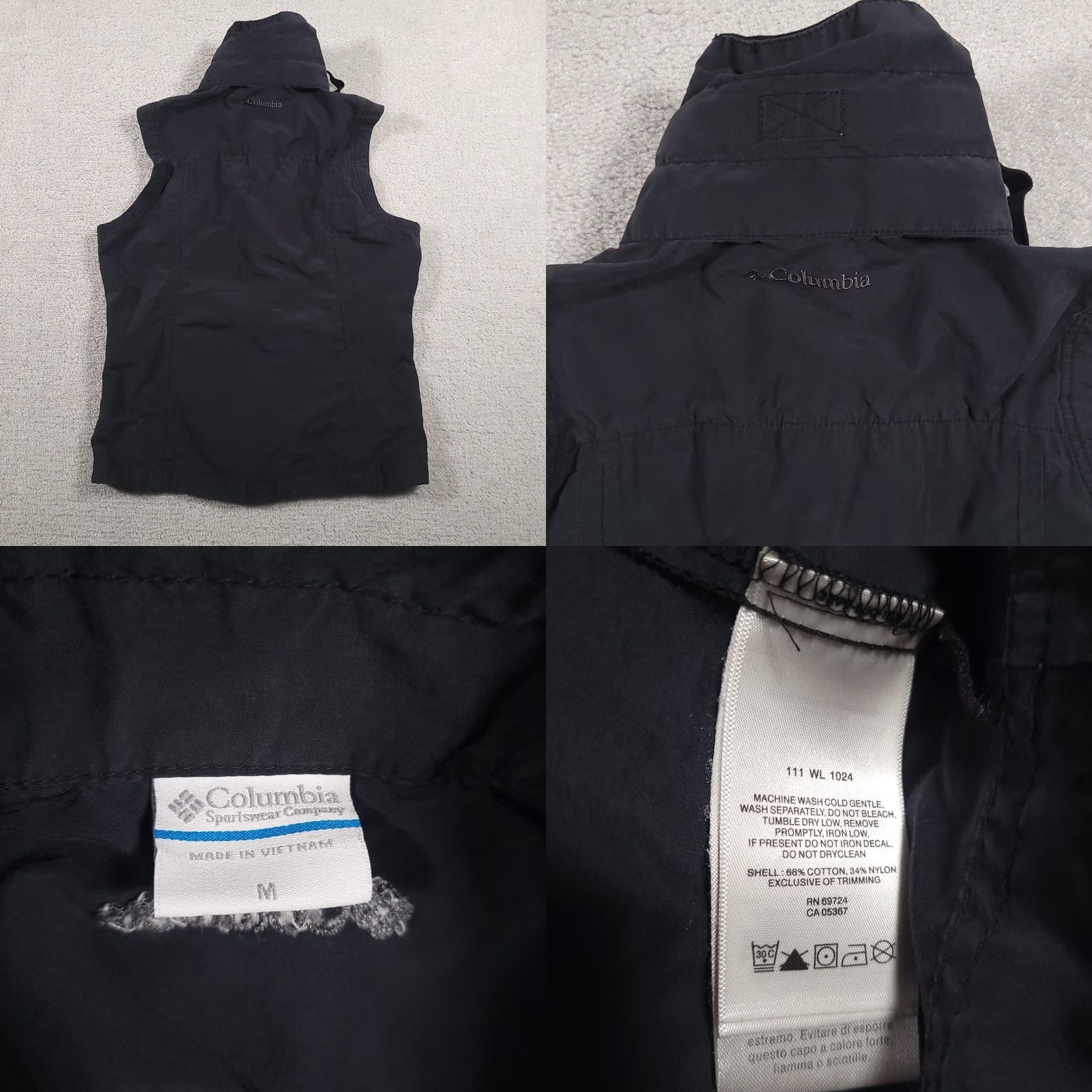Vintage Columbia Sportswear Sleeveless Full Zip Vest Jacket Women Medium Blue Pockets Size M / US 6-8 / IT 42-44 - 8 Thumbnail
