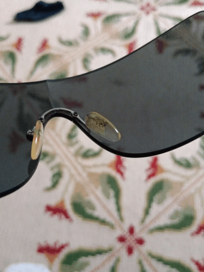 Prada PRADA Sunglasses 2004 Flame Chrome Star Mask Fire Vintage Size ONE SIZE - 5 Thumbnail