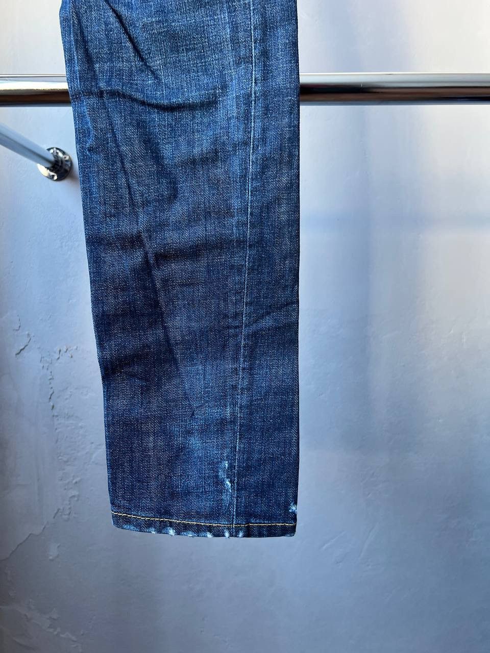 Dsquared2 2017 DSQUARED 2 BLUE ARTIFICIALLY WORN SEXY TWIST PANTS 46 Size US 44 / EU 60 - 3 Thumbnail