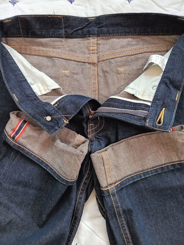 Japanese Brand Vintage💥CO&LU Selvedge Big Daicock Design Jeans Size US 32 / EU 48 - 10 Thumbnail