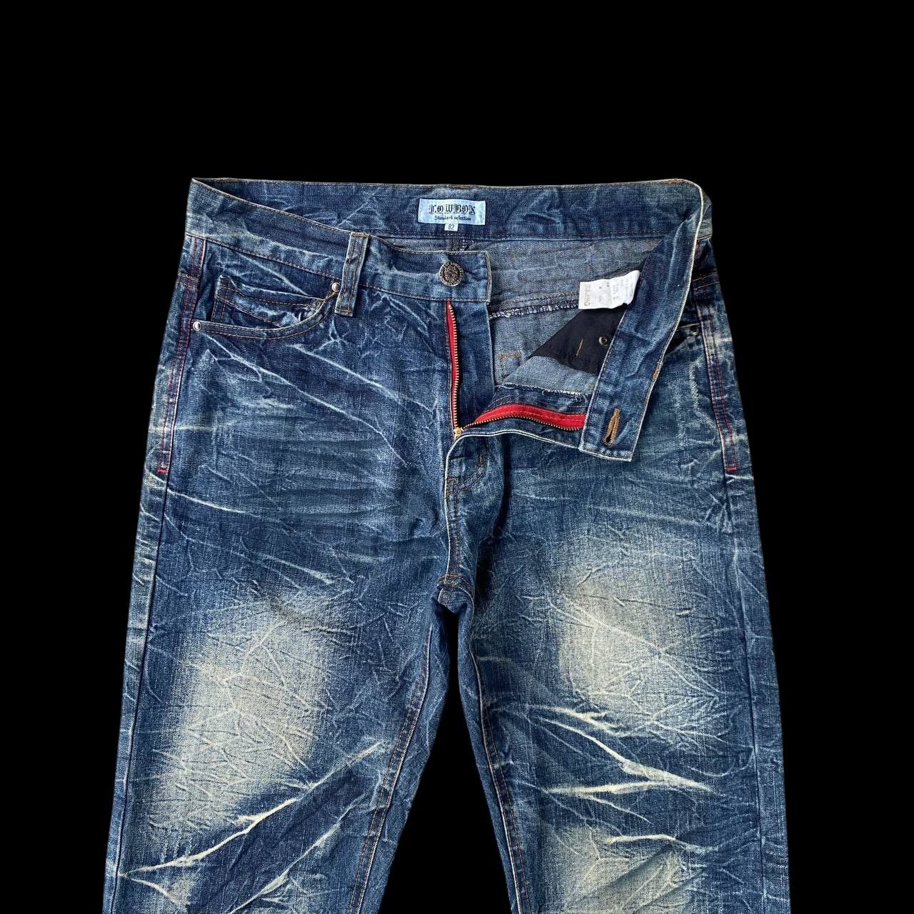 20471120 × LOWBOX × Tornado Mart LOWBOX JAPAN THUNDERSTORM WASH TIGER CLAW SCATTER CRACK MARK Size US 31 - 13 Thumbnail