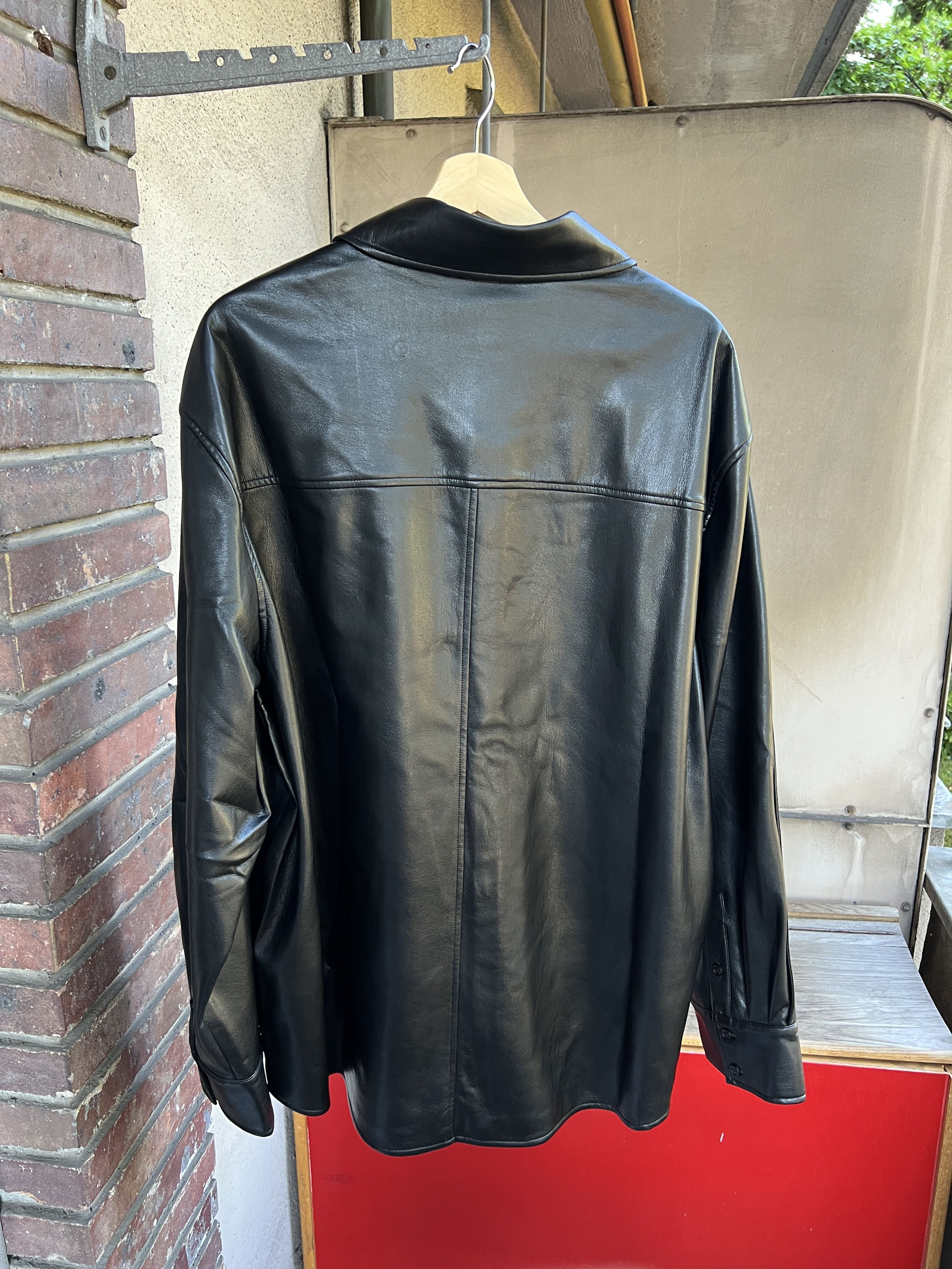 CHENPENG CHEN PENG Faux Leather Shirt Size US L / EU 52-54 / 3 - 8 Thumbnail