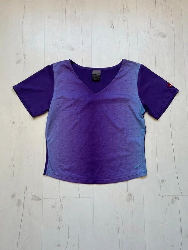 Nike OG Vintage Nike 2002 2YK Purple Aqua Sz M Patch Taiwan Cute Size M / US 6-8 / IT 42-44 - 1 Thumbnail