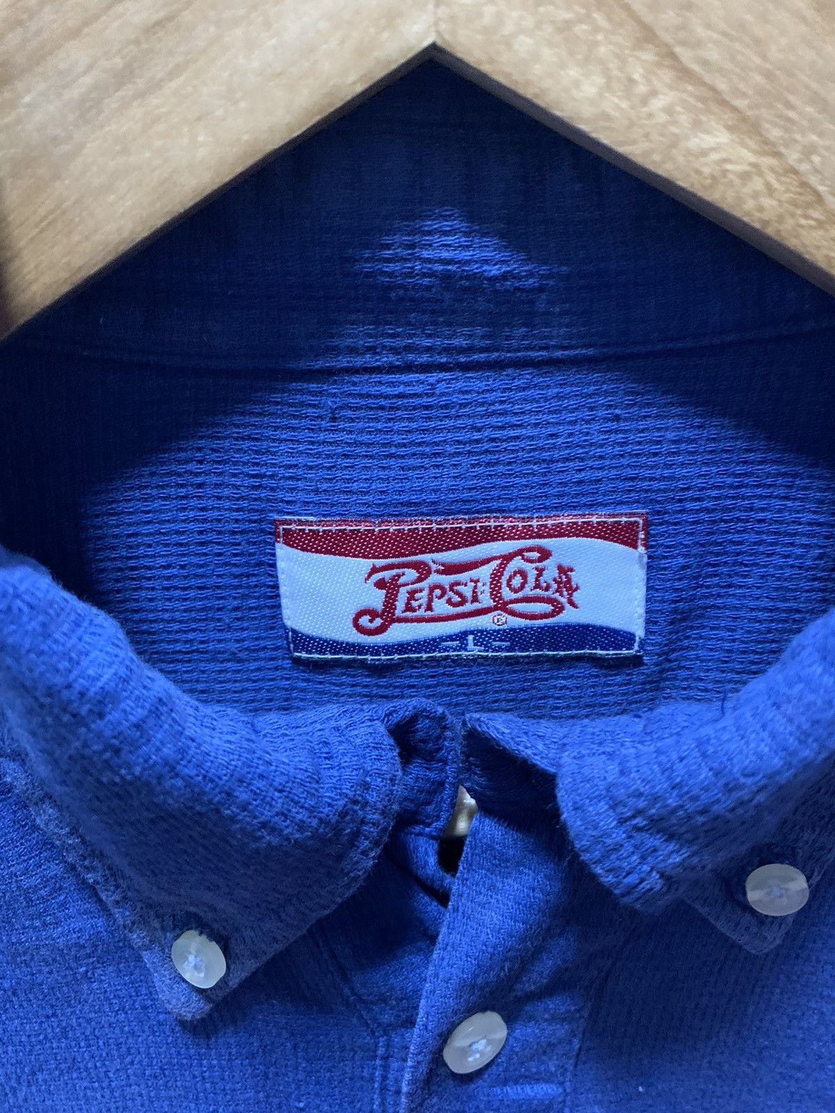 Other Vintage PEPSI Cola Blue Polo Shirt Big Size Size US L / EU 52-54 / 3 - 9 Thumbnail