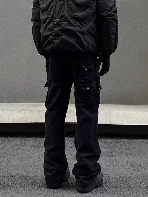 Japanese Brand × Jean Street Retro Heavyweight Multi-Pocket Cargo Jeans Size US 32 / EU 48 - 3 Thumbnail