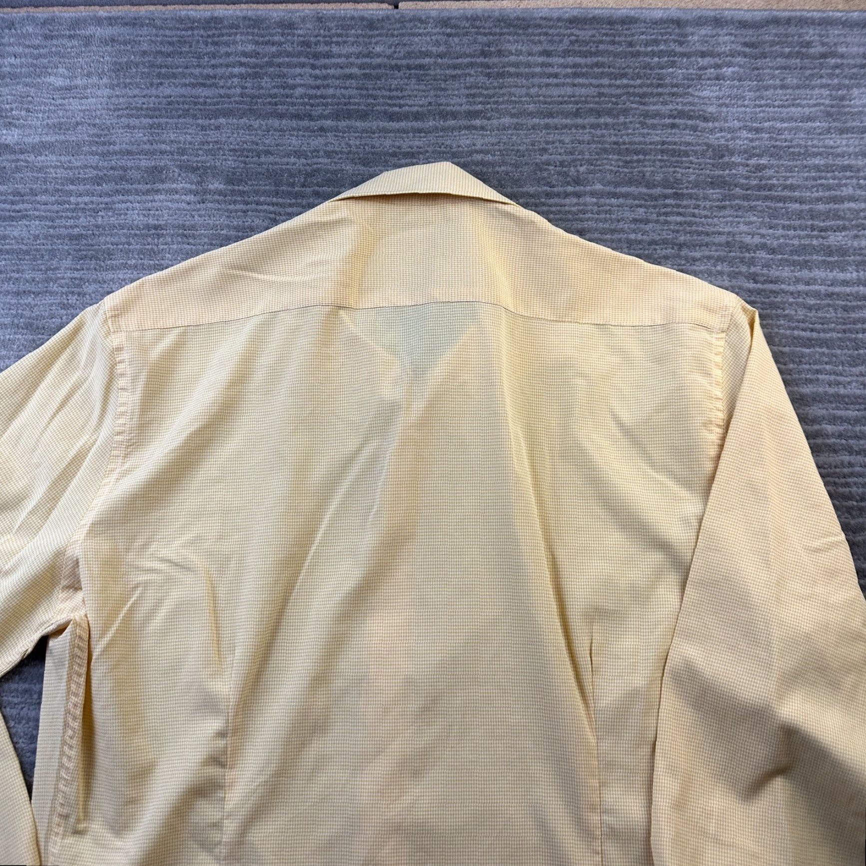 Vintage State & Liberty Shirt Mens XL Yellow Button Up Stretch Athletic Fit Size US XL / EU 56 / 4 - 6 Thumbnail