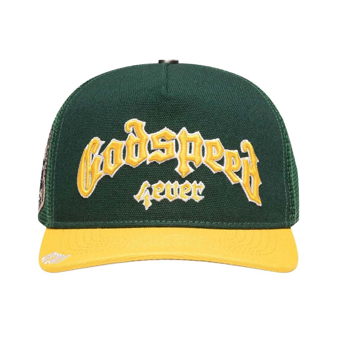 Godspeed Forever Trucker Hat Green Yellow Size ONE SIZE - 1 Thumbnail