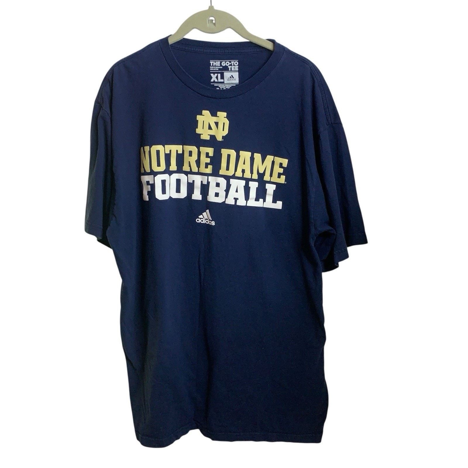 Adidas Adidas Notre Dame Irish Football The Go-To Tee Short Sleeve Size US XL / EU 56 / 4 - 2 Thumbnail