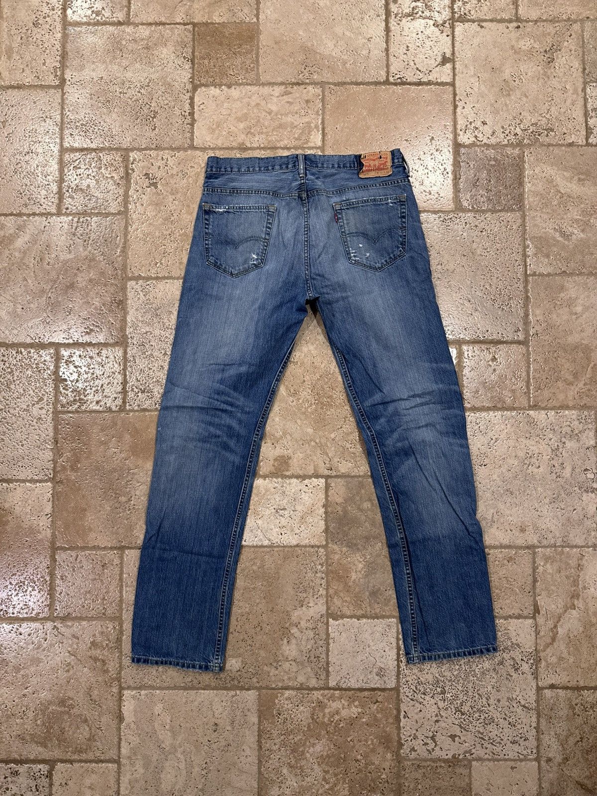 Levi's Vintage Clothing Levi’s Vintage 569 Blue Denim Thrashed Distressed Pants Size US 34 / EU 50 - 9 Thumbnail