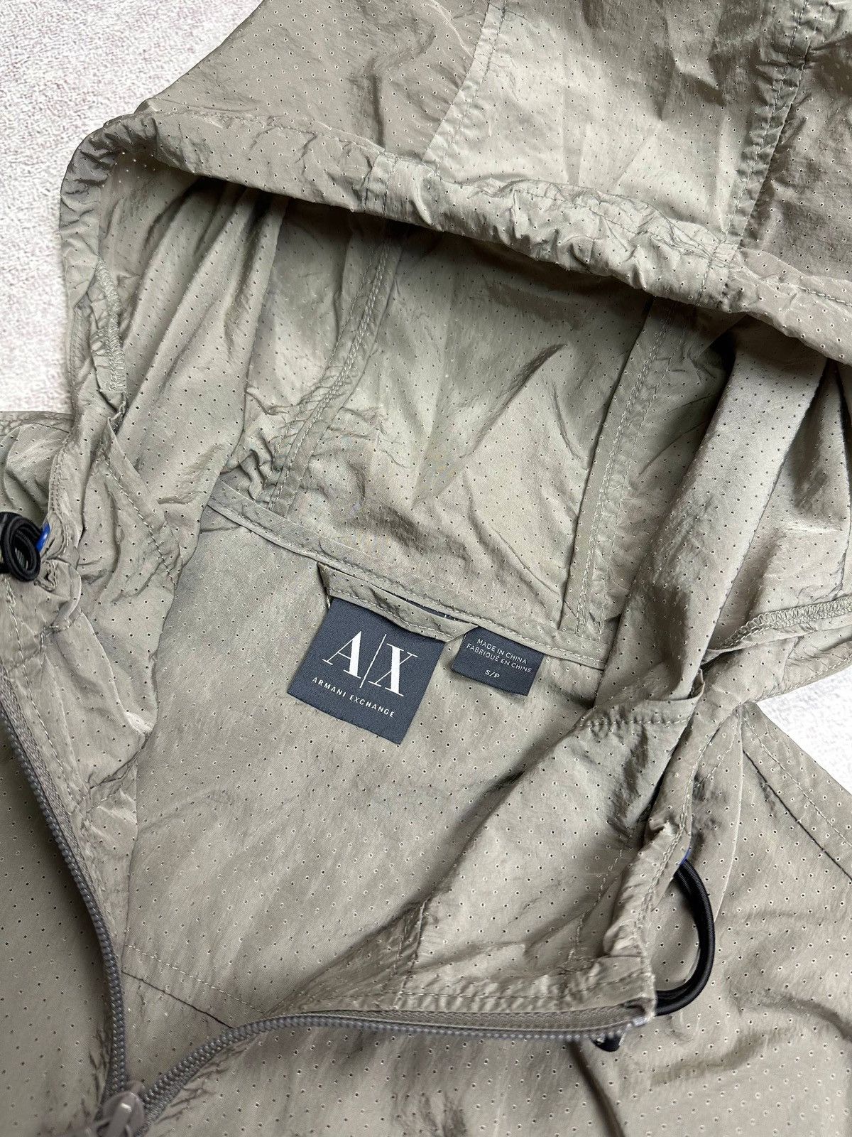 Armani Vintage Armani Exchange Nylon Hooded Jacket Y2K S Size US S / EU 44-46 / 1 - 5 Thumbnail