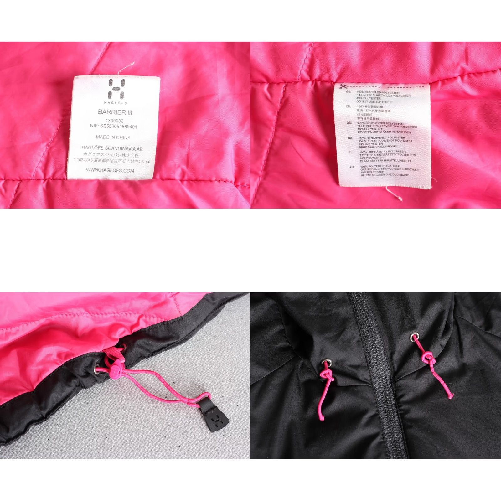 Vintage HAGLOFS Berrier III Hooded Jacket Women Size M Insulated Size M / US 6-8 / IT 42-44 - 8 Thumbnail