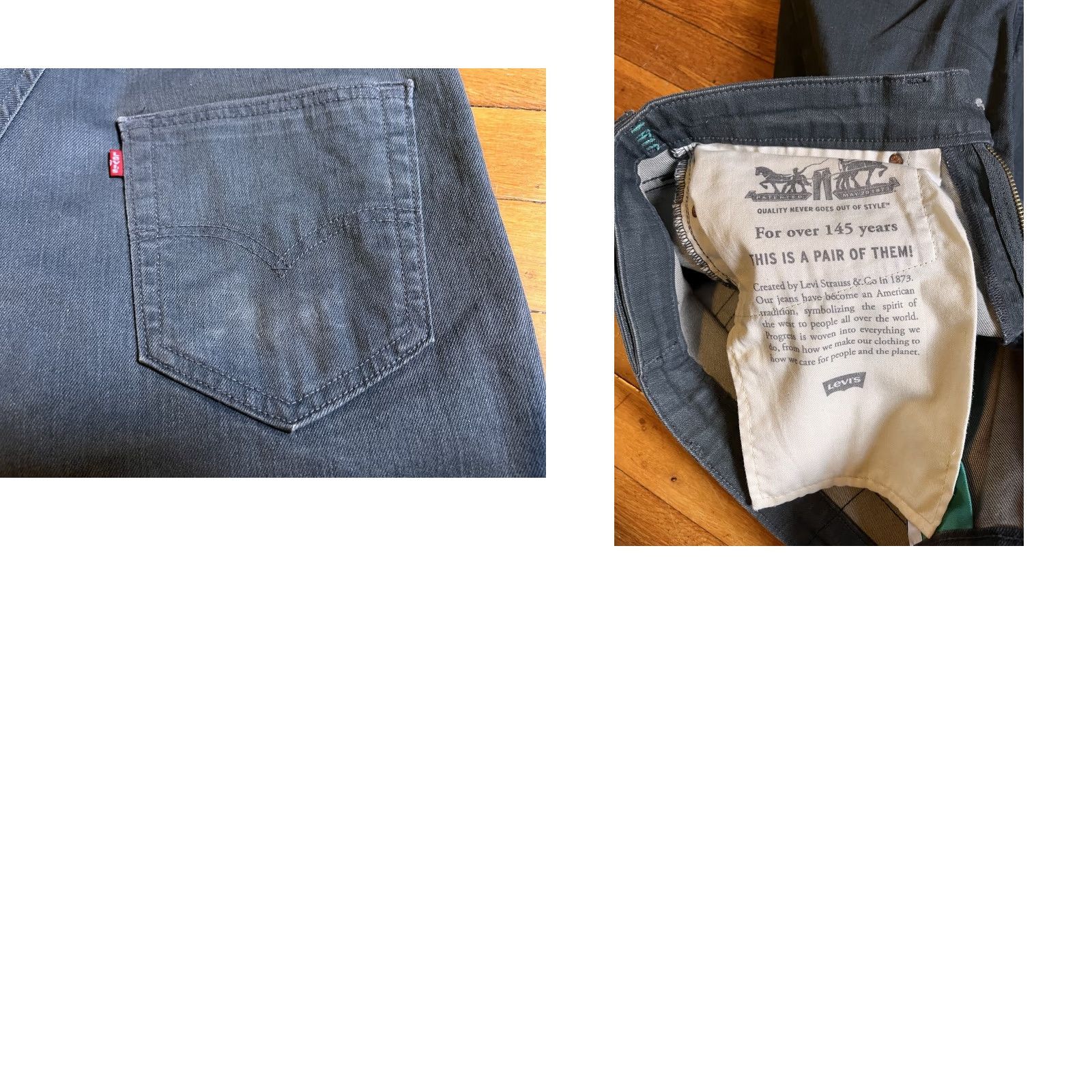 Levi's Levi’s 511 Selvedge Leg Denim Jeans Men’s 32x34 Grey Denim Jeans Slim Straight 5-Pocket Vintage: No N/A Women? (Note: Do not add) Size US 32 / EU 48 - 8 Thumbnail