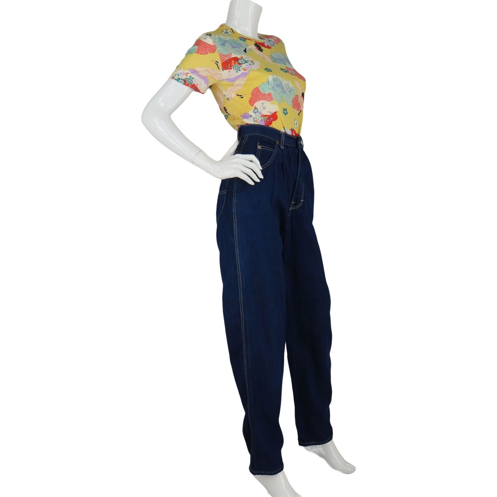 Vintage Vintage High Waisted Denim Jeans Size 24 Size 24" / US 00 / IT 34 - 5 Thumbnail