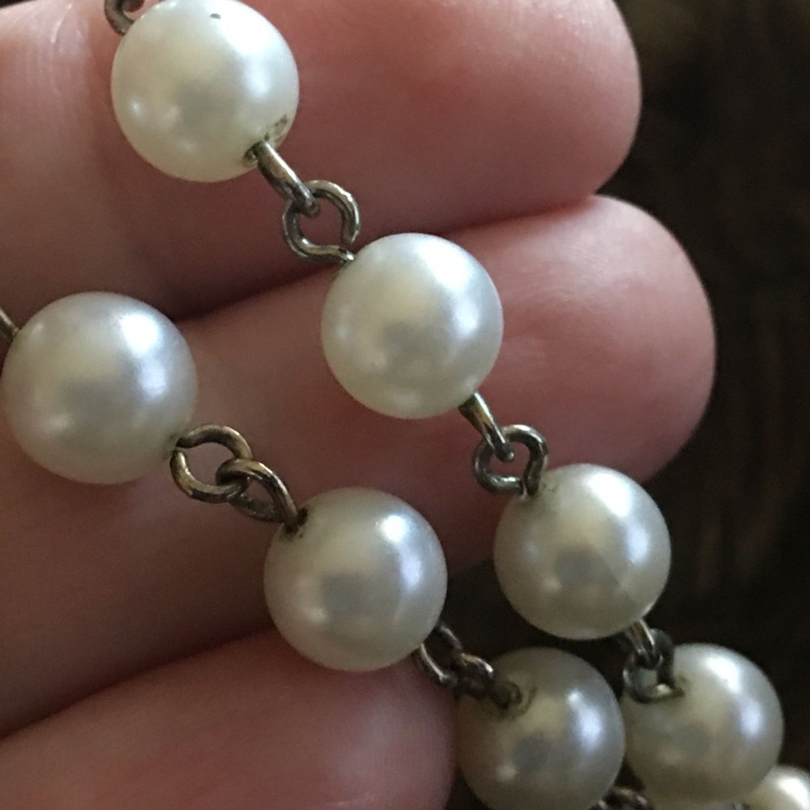Vintage Vintage 70s faux pearl chain necklace Size ONE SIZE - 7 Thumbnail