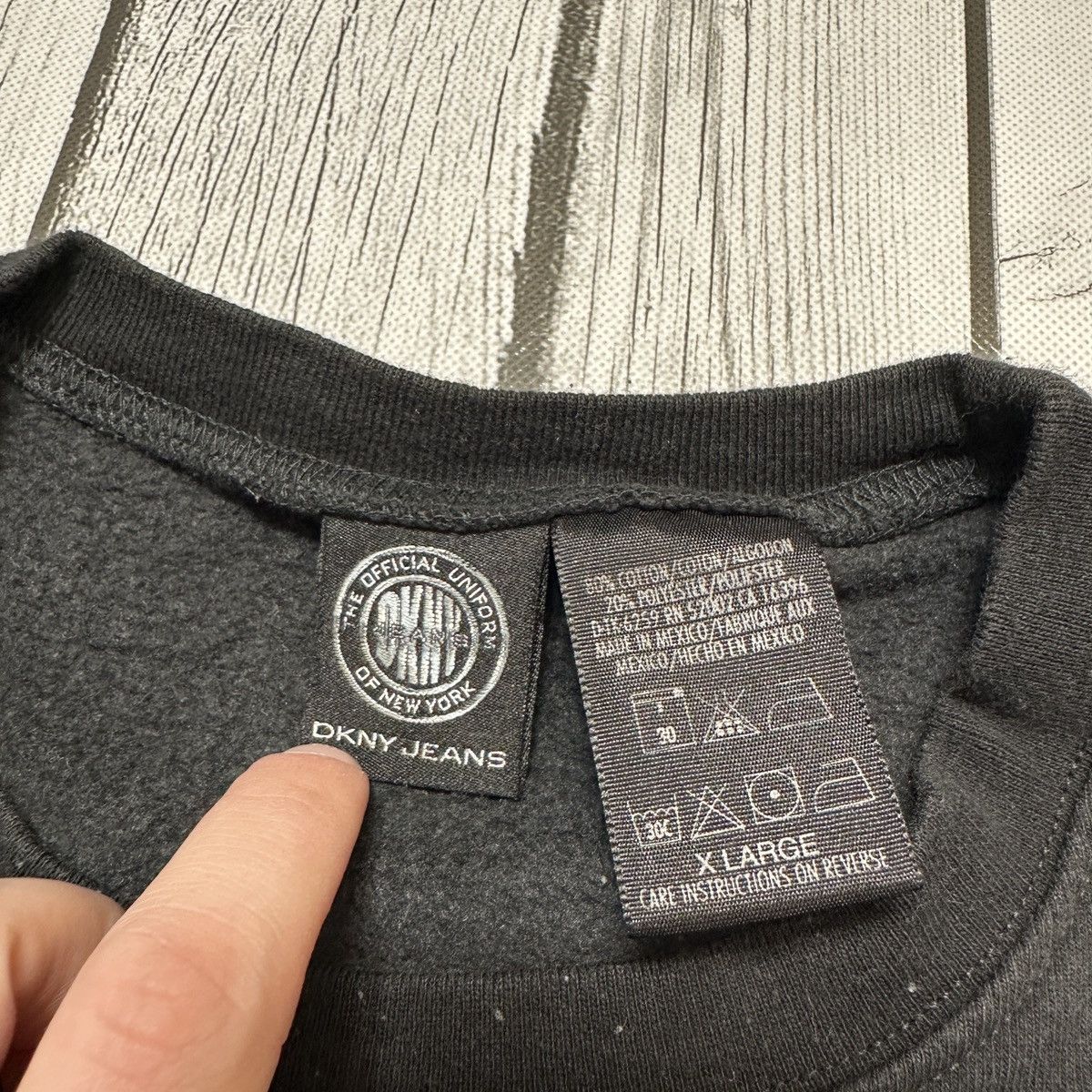 DKNY × Vintage Vintage DKNY Jeans sweatshirt Size US XL / EU 56 / 4 - 4 Thumbnail