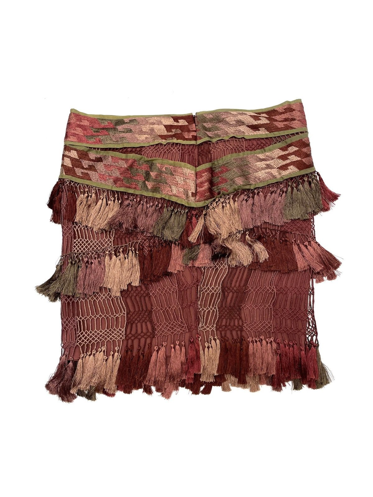 Gucci Rare Gucci SS2005 Runway Silk Macramé Fringe Skirt – IT 44 Size 30" / US 8 / IT 44 - 4 Thumbnail