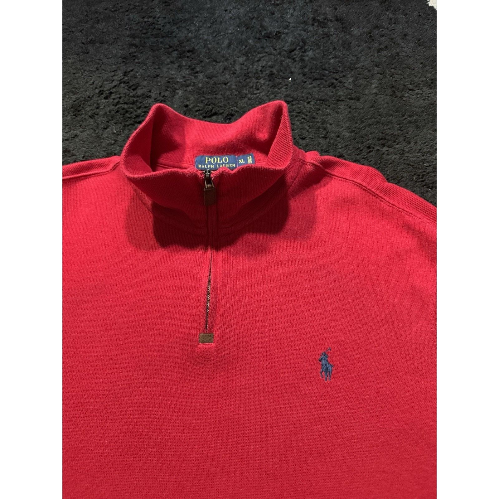 Ralph Lauren Polo Ralph Lauren Red Quarter Zip Sweater Men’s Size XL Size US XL / EU 56 / 4 - 2 Thumbnail
