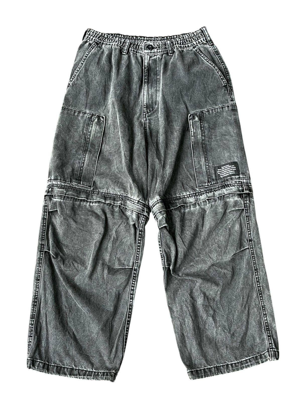 Undercover GU x Undercover Kosmik Noise 2Way Zip Baggy Cargo Pants Size US 32 / EU 48 - 3 Thumbnail
