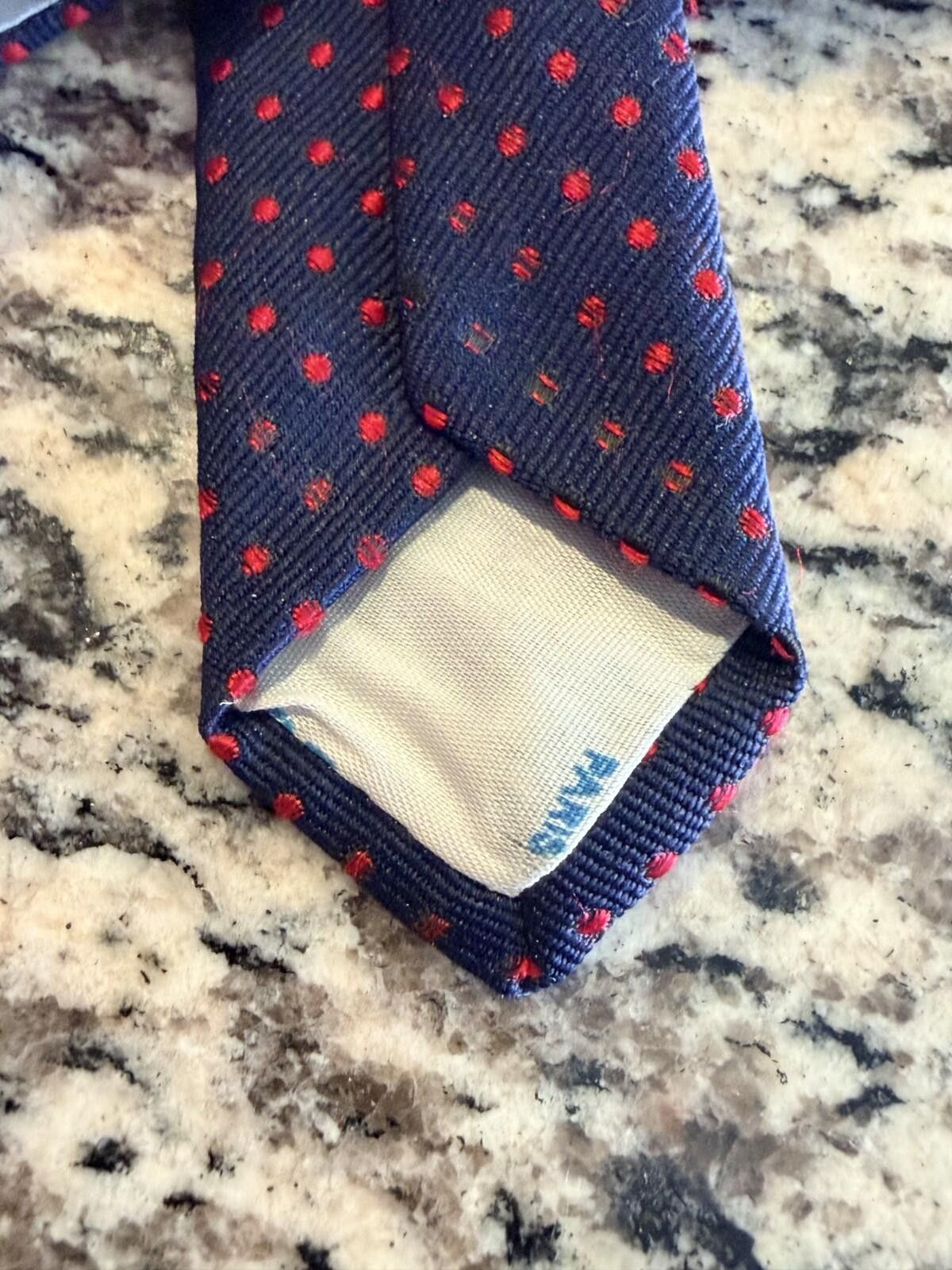 Saint Laurent Paris YVES SAINT LAURENT YSL EMBROIDERED LOGO NECK TIE Size ONE SIZE - 3 Thumbnail