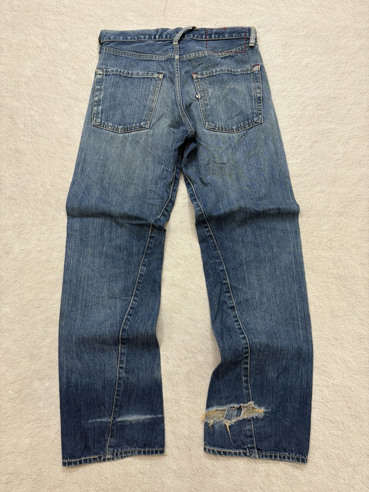 Kapital 2000s Destroy levis RL bootcut japan denim Size US 31 - 7 Thumbnail