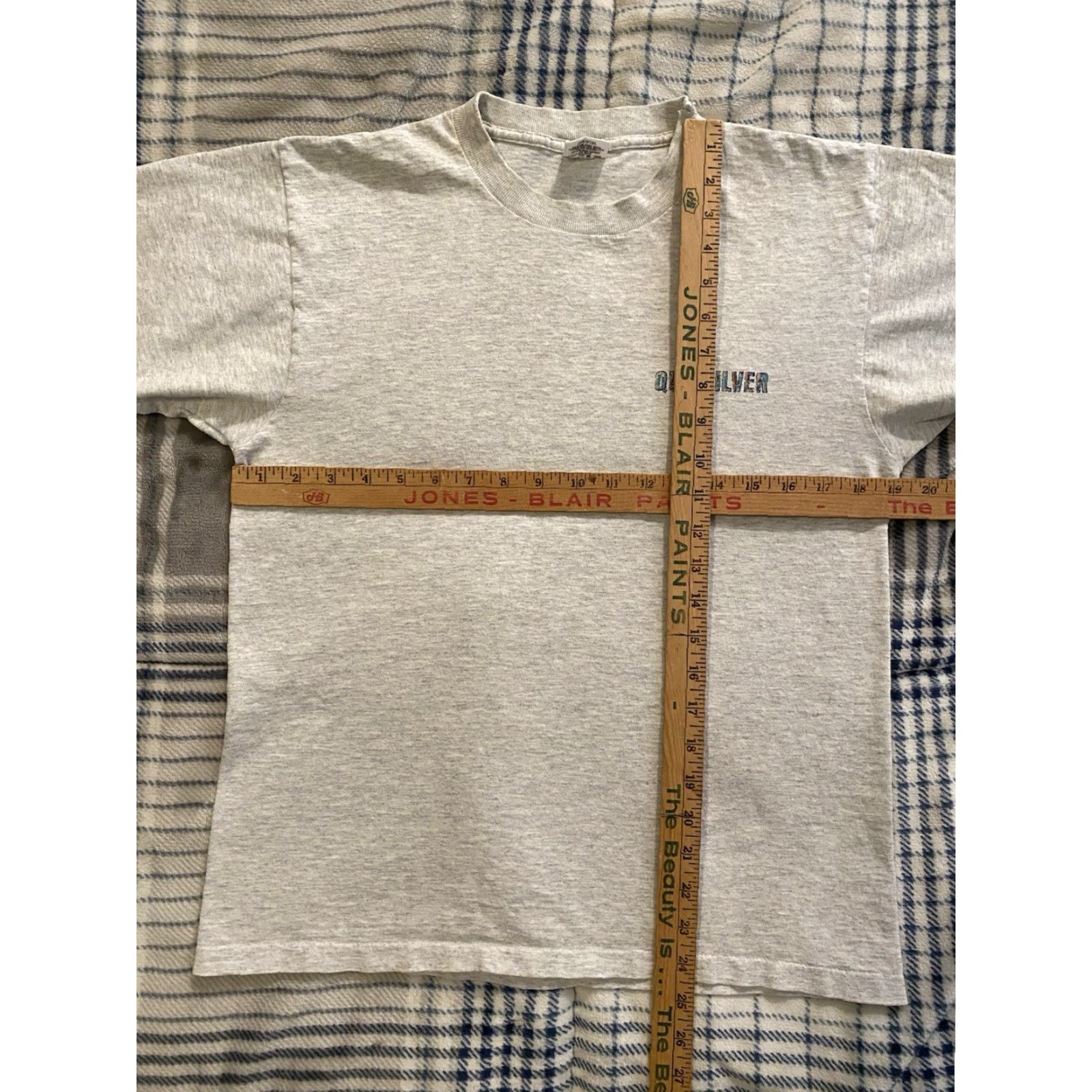 Quiksilver VINTAGE Quiksilver T-Shirt Gray Crew Neck Short Sleeve Double-Sided 80s USA Men Medium/Regular Size US M / EU 48-50 / 2 - 5 Thumbnail