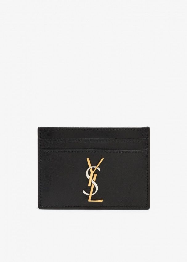Saint Laurent Paris o1b1hav110225 370778 Size: OS / Cassandre Card Case Black Size ONE SIZE - 1 Thumbnail