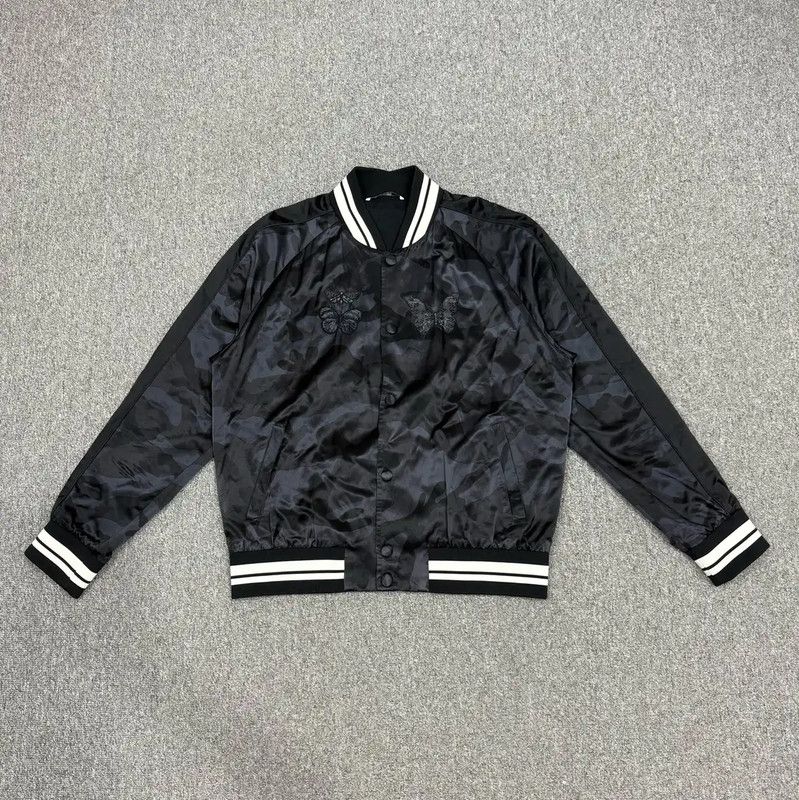 Valentino Valentino Black Nylon Bomber Jacket for Men 0089 Size US L / EU 52-54 / 3 - 1 Thumbnail