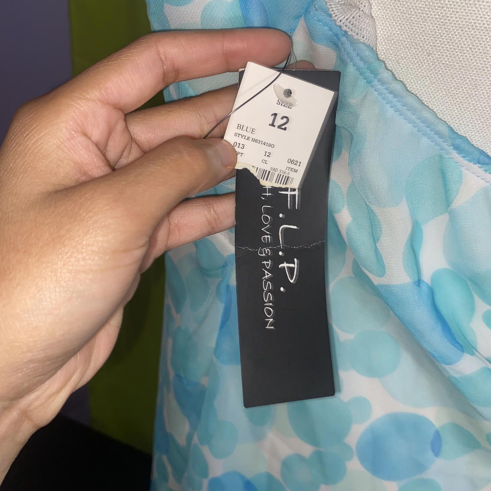 Designer Vintage Y2K Blue Polka Dot Halter Maxi Dress Size 12 NWT Size XL / US 12-14 / IT 48-50 - 5 Thumbnail