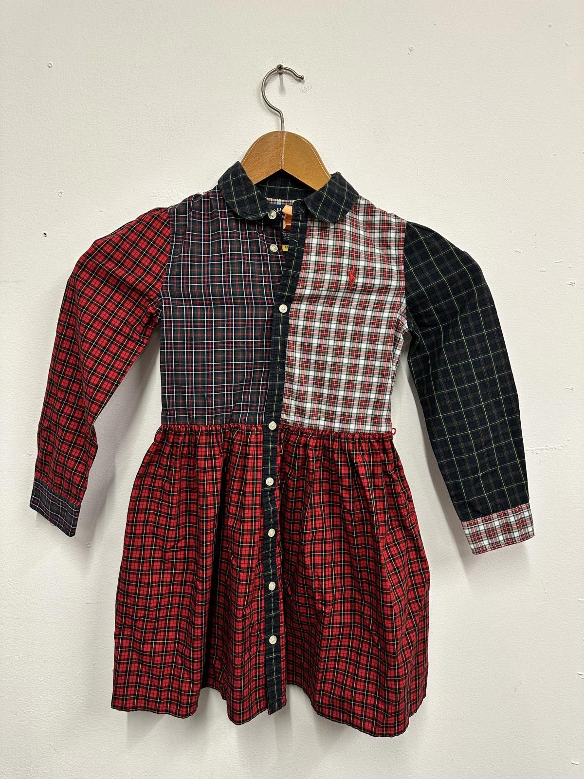 Polo Ralph Lauren Children’s Ralph Lauren Patchwork Plaid Button-Up Dress Size ONE SIZE - 1 Thumbnail