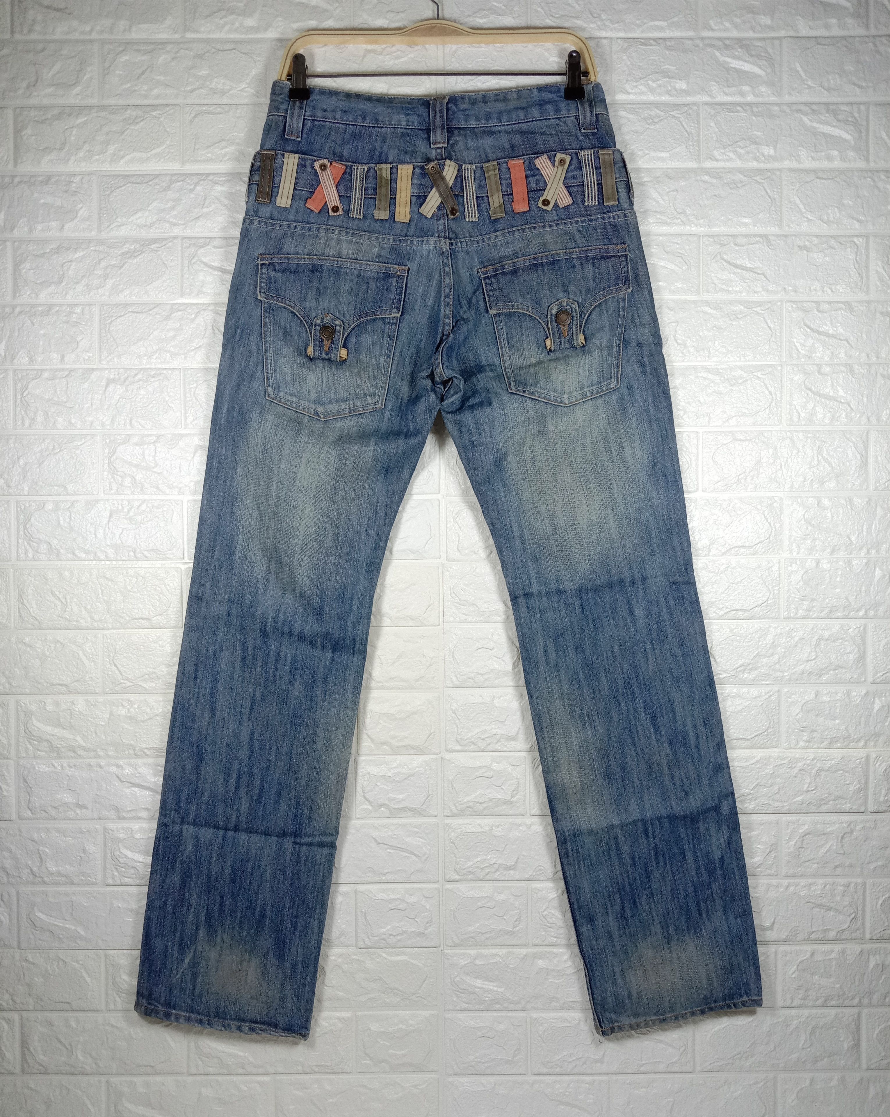 Japanese Brand Vintage Hybrid Japanese Double Waist Jeans Size US 31 - 5 Thumbnail