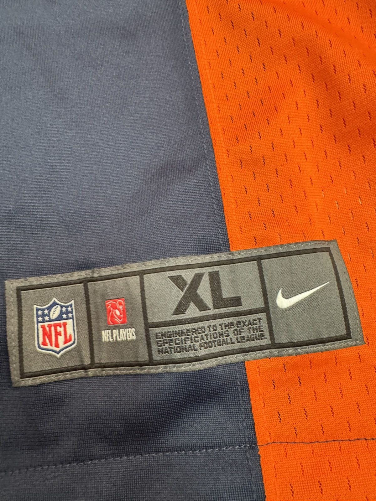 Nike Denver Broncos Russell Wilson #3 NFL On Field Home Jersey Size US XL / EU 56 / 4 - 2 Thumbnail