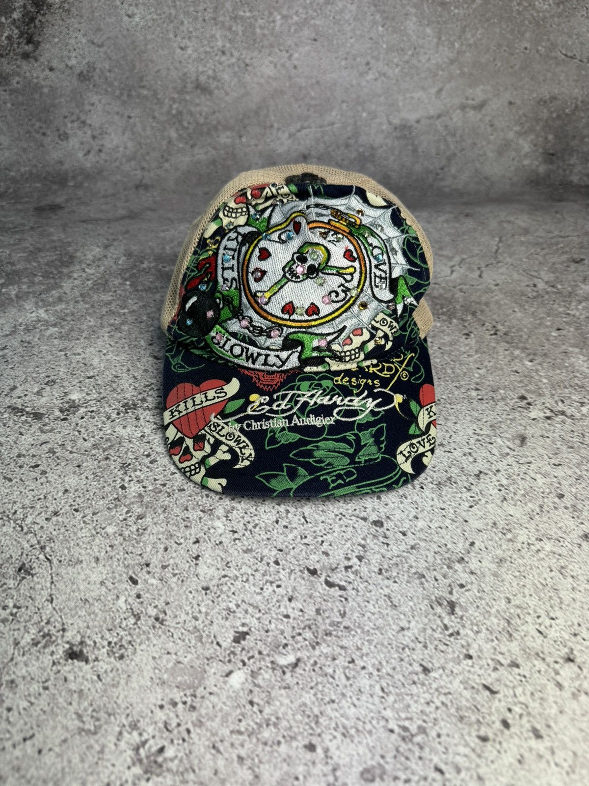 Vintage Ed Hardy Cap , Ed store Hardy by Christian Audigier ,Rare Cap , Ed hardy Hat