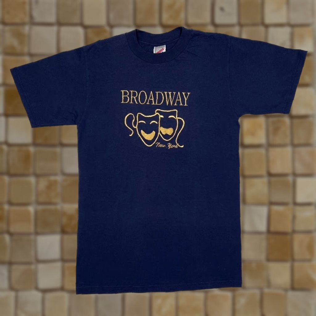 Jerzees VINTAGE Jerzees BROADWAY “New York” Embroidered USA Souvenir T-Shirt Small Size US S / EU 44-46 / 1 - 1 Thumbnail