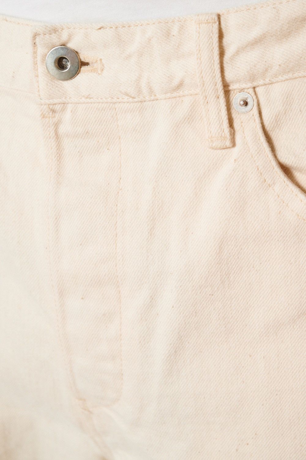 Jil Sander New JIL SANDER Japanese Selvedge Wide Denim Off White Jeans Size US 29 - 6 Thumbnail