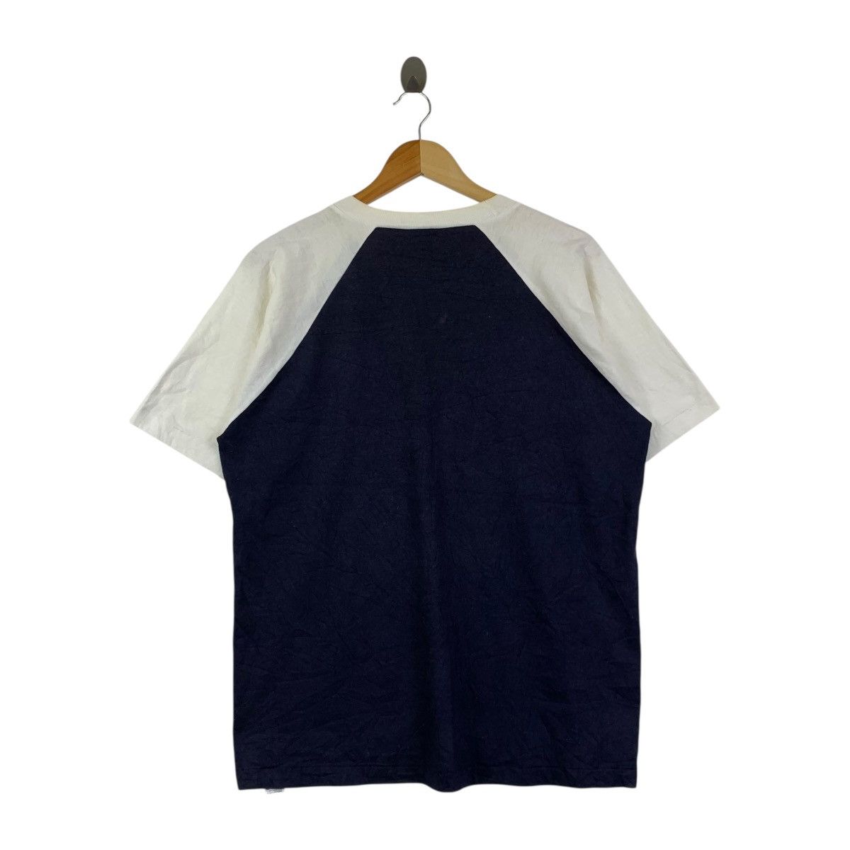 Champion Champion USA Raglan Tee Shirt Navy White Vintage Athletic Size US L / EU 52-54 / 3 - 4 Thumbnail