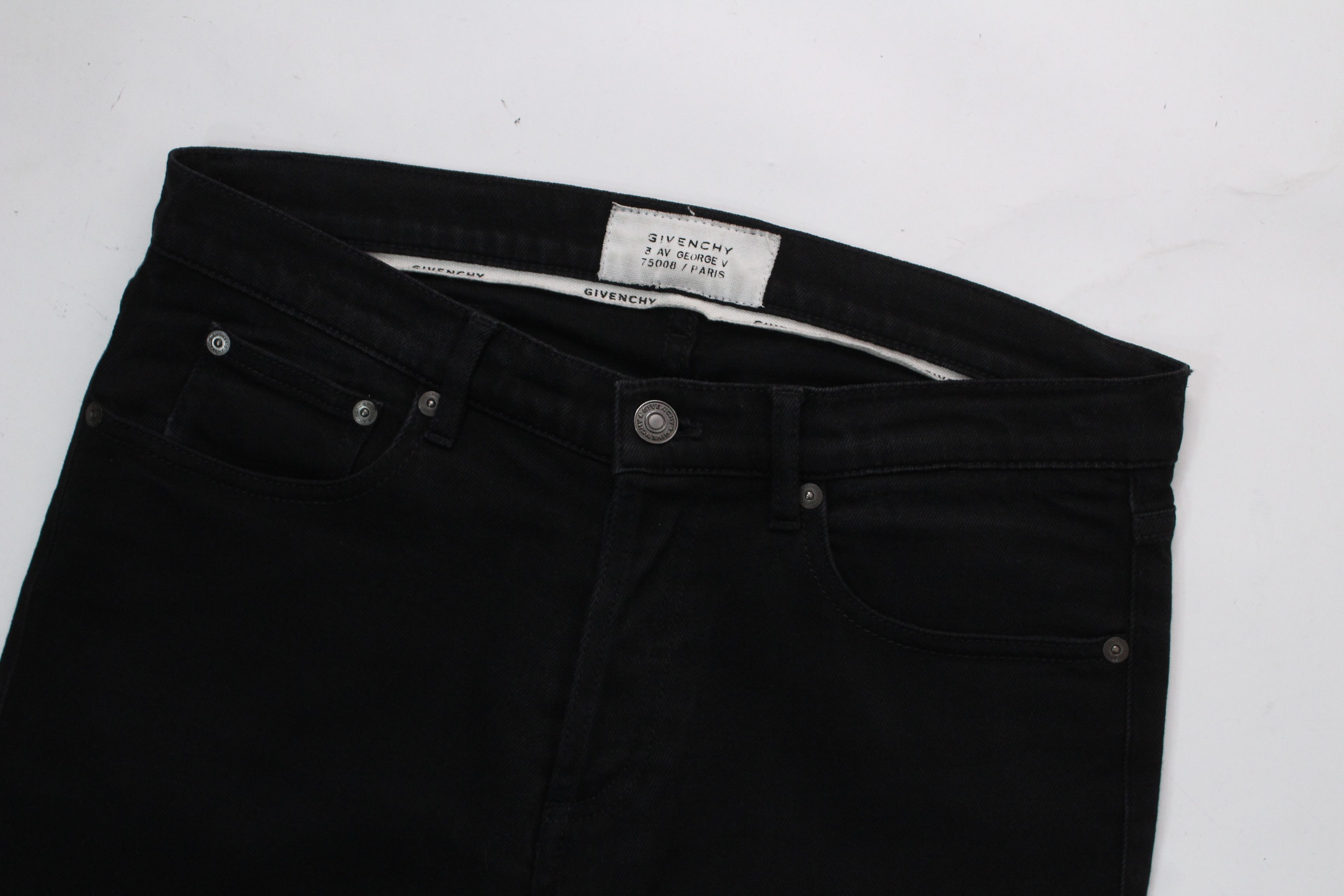 Givenchy Givenchy Distressed Raw Hem Slim Fit Denim Jeans Size 29 Size US 29 - 6 Thumbnail