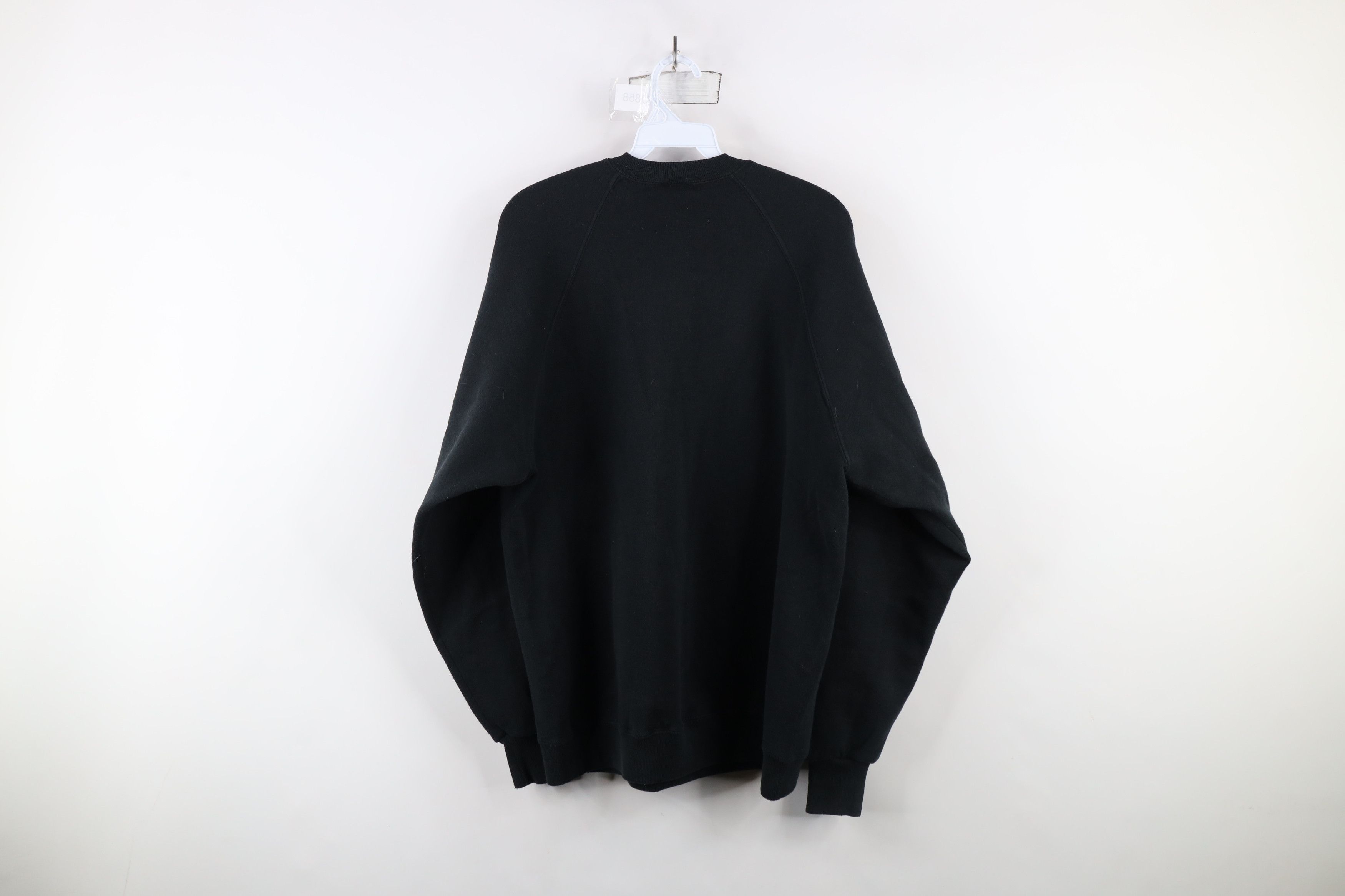 Vintage Vintage 90s Streetwear Blank Crewneck Sweatshirt Black USA Size US XXL / EU 58 / 5 - 8 Thumbnail