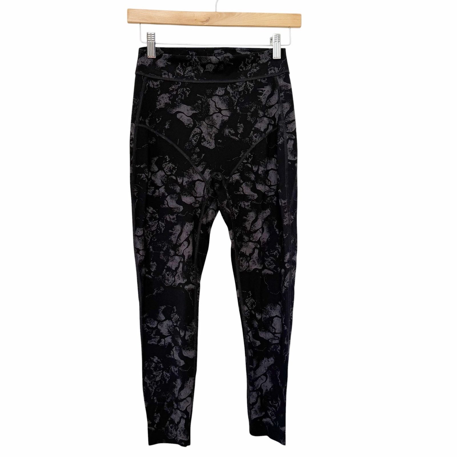 Gymshark Gymshark x Kendra Kathryn Black Gray Leggings Sz S Size 27" / US 4 / IT 40 - 1 Thumbnail