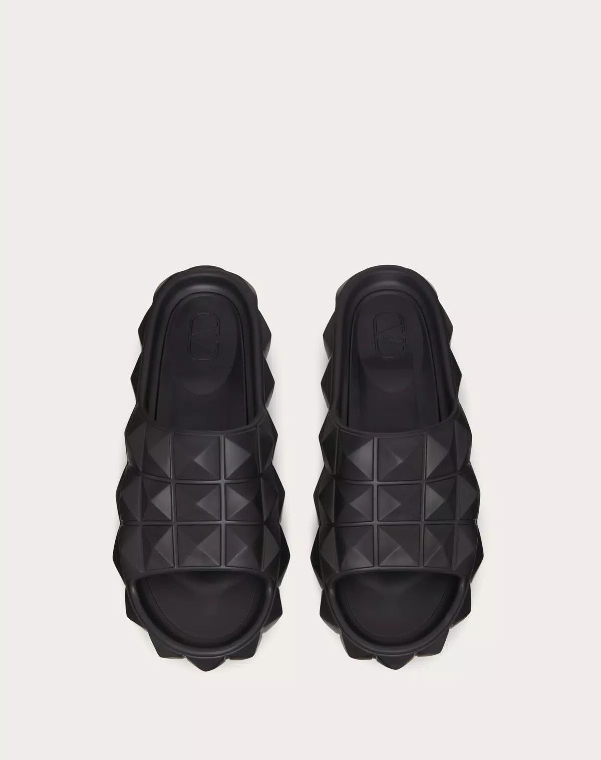 Valentino oc11z0625 Roman Stud Turtle Slide Sandal in Black Size US 8 / EU 41 - 4 Thumbnail
